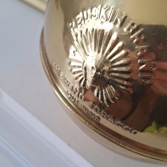 large brass vase / Vintage Chewing Tobacco Spittoon Cut Plug - Picture 4 of 6